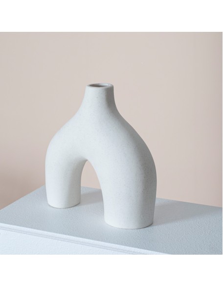Creative Art Ceramic Vase White Arrangement Minimalist Design Flower Arrangement